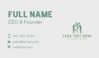 Leaf Building Letter M Business Card