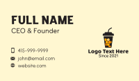 Drinking Cup Business Card example 1
