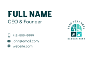 Organic Housekeeping Cleaner Business Card Design