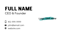 Artwork Business Card example 3