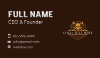  Luxury Bull Ranch Business Card