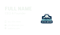 Outdoor Mountain Travel Business Card Image Preview