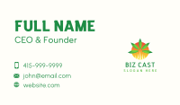 Marijuana Leaf Vape Business Card