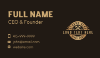 Hammer Carpentry Builder Business Card