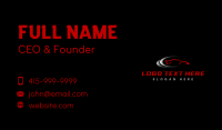 Automotive Garage Car Business Card Design