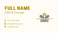 Elegant Regal Shield Business Card