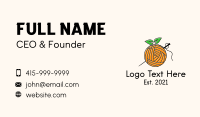 Orange Fruit Crochet  Business Card