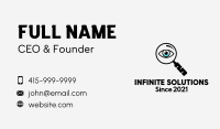 Vision Detective Eye  Business Card