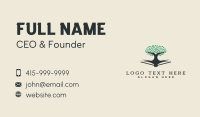 Educational Tree Book Business Card