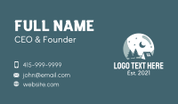 Camping Business Card example 3