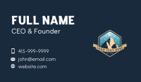 Mountain Outdoor Camping Business Card