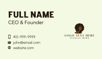 Afro Lady Beauty Business Card