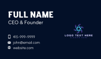 Technology Vortex Cyber Star Business Card