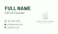 Green Property Contractor Business Card