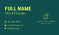 Woman Sprout Face Business Card
