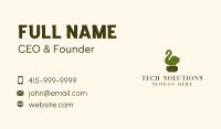 Swan Topiary Plant Business Card