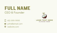 Coconut Milk Business Card example 1