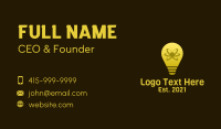 Atom Light Bulb Business Card Design