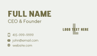 Company Enterprise Letter Business Card