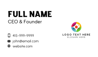 Colorful Journalist Badge Business Card