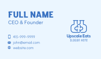 Blue Flask Cross Business Card Image Preview