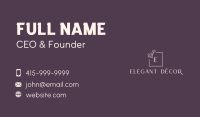 Elegant Plant Lettermark Business Card Image Preview