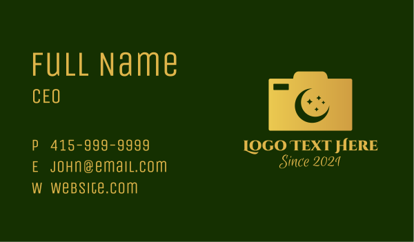 Muslim Photography  Business Card Design Image Preview