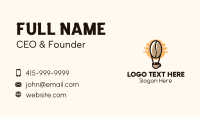 Cup Coffee Bean Balloon Business Card