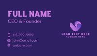 Generic Gradient Letter V Business Card