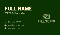 Wreath Shield Crown Lettermark Business Card