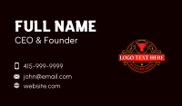 Luxury Bull Restaurant Business Card Design