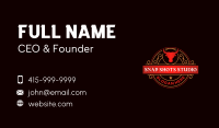 Luxury Bull Restaurant Business Card