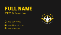 Thunder Gym Fitness Business Card