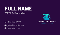 Water Splash Shirt Business Card