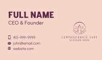 Wellness Meditation Petal Business Card