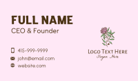 Chrysanthemum Flower  Business Card Design