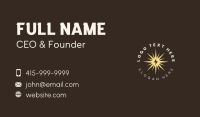 Lightning Bolt Sun Business Card Design