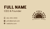 Rustic Wood Cutter Business Card Design