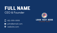 Patriotic American Flag Business Card