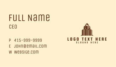 Urban Construction Property Business Card Image Preview