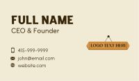 Hanging Business Card example 3