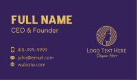 Pretty Gold Lady  Business Card