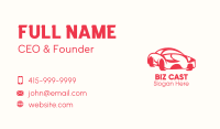 Red Luxury Car Business Card