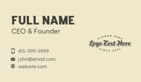 Craft Business Card example 4