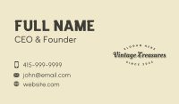 Generic Vintage Cursive  Business Card Image Preview