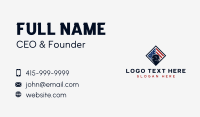 Patriotic Eagle Flag Business Card