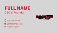 Grungy Business Card example 3
