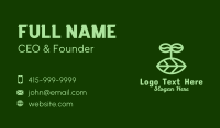 Organic Leaf Sprout Business Card