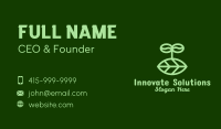 Organic Leaf Sprout Business Card