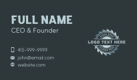 Woodwork Sawmill Blade Business Card